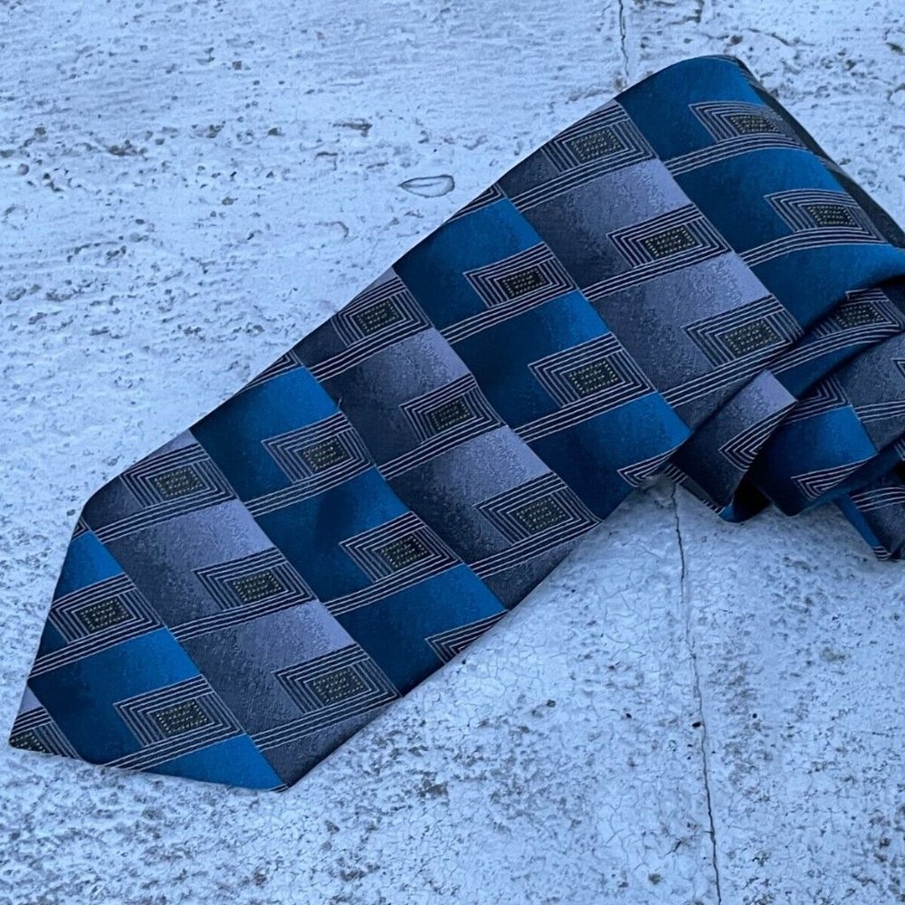 Enrico Fertuchie Men Ties Classic Necktie Blue Tone Ties